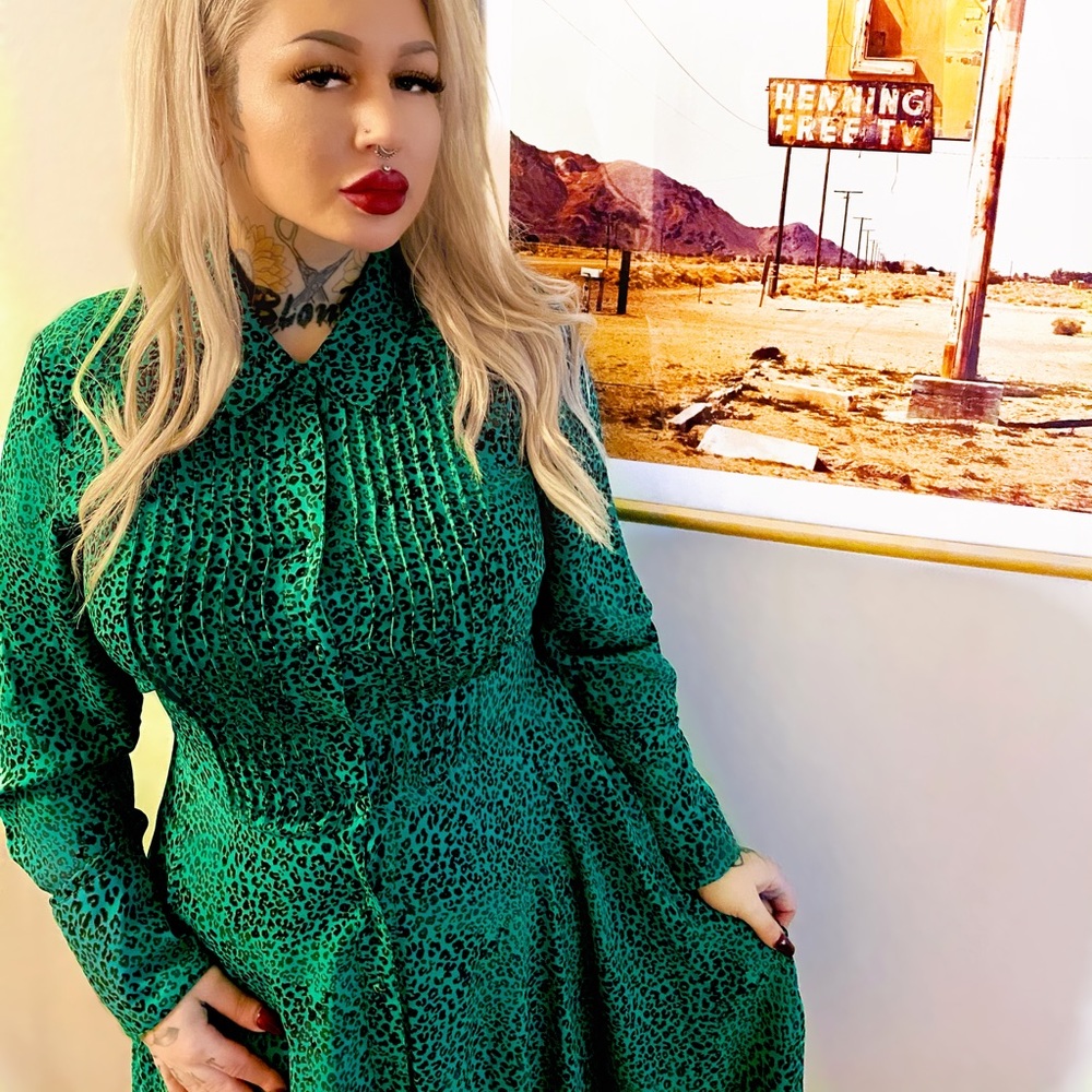 Nanette Lepore Leopard Pinup Dress